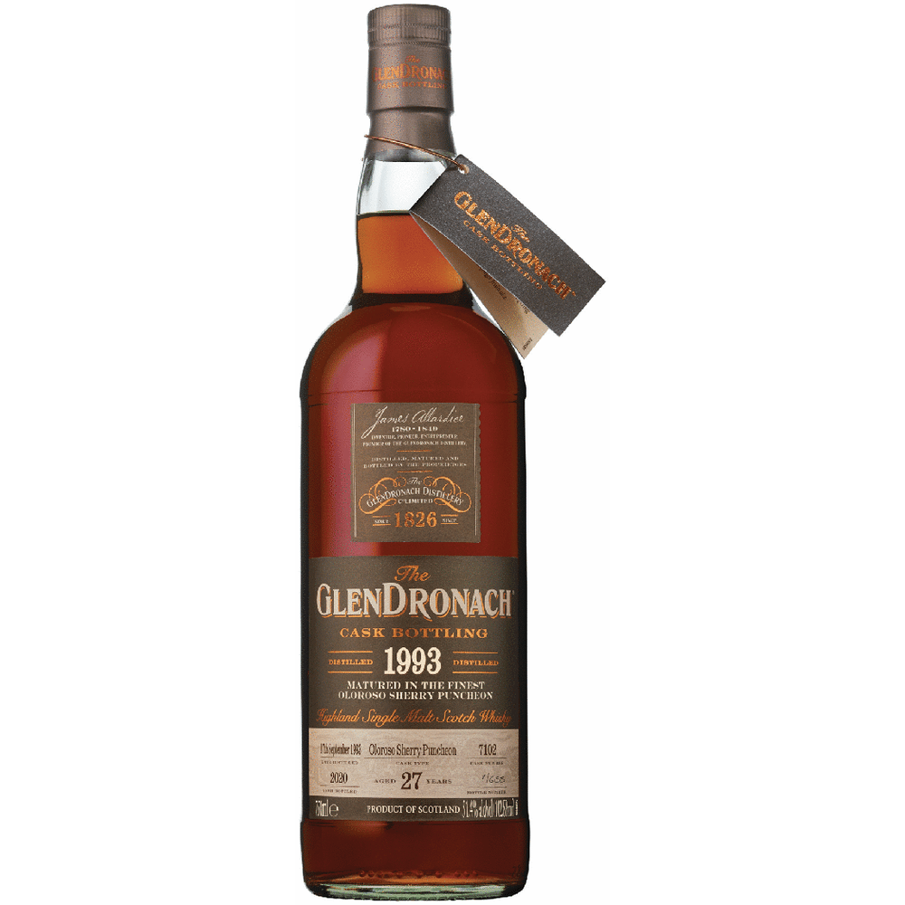 Glendronach Single Cask Sherry 27 Yr 1993 Single Malt Scotch Whisky
