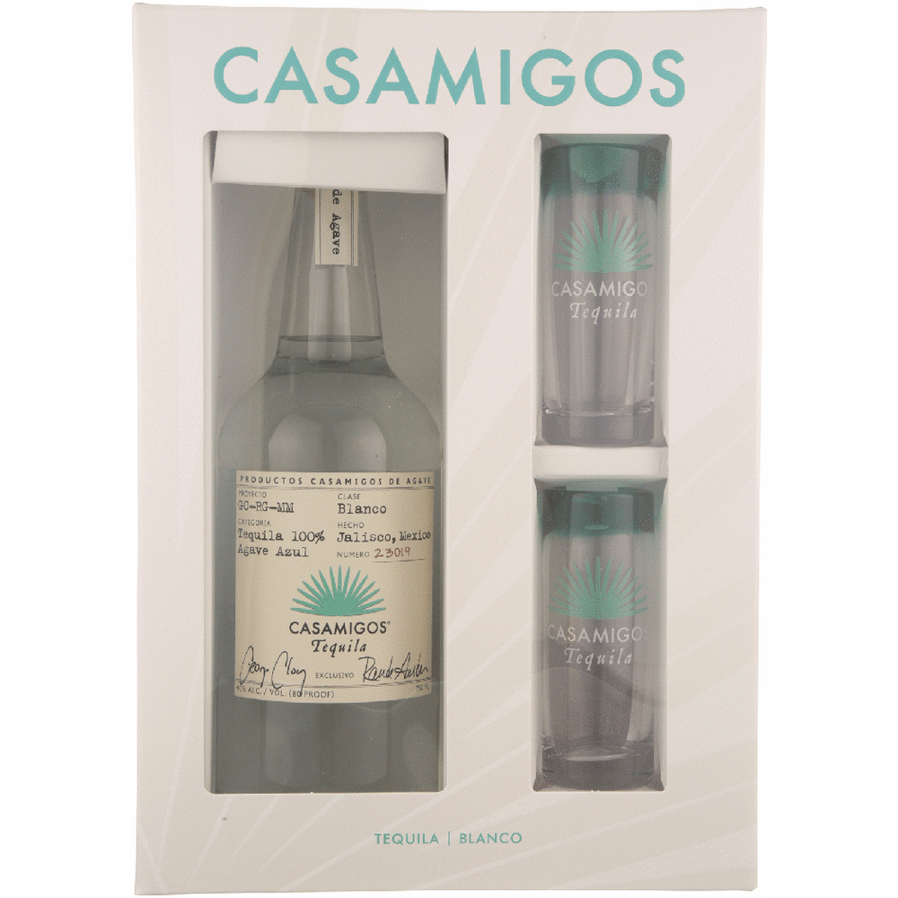 Casamigos Blanco with Shot Glasses Gift