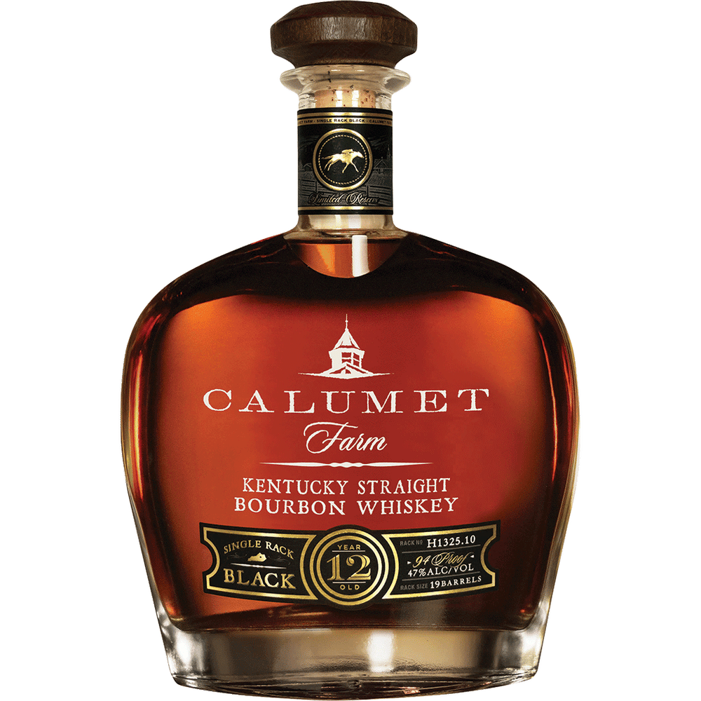 Calumet Farm Single Rack Black 12 Yr Kentucky Straight Bourbon