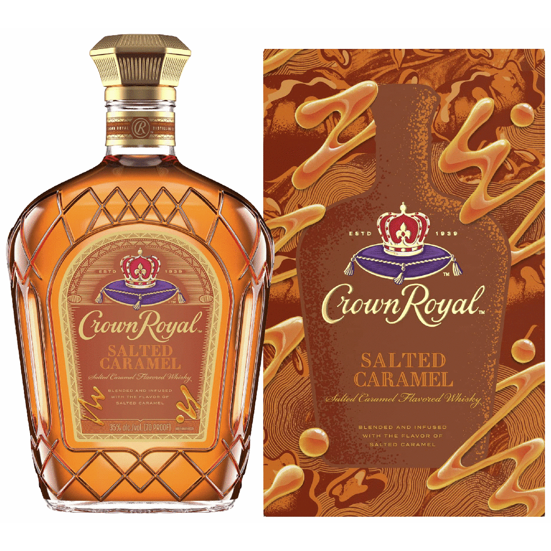 Crown  クラウンローヤルウィスキー Salted Caramel Crown Royal Salted Caramel | Total Wine & More