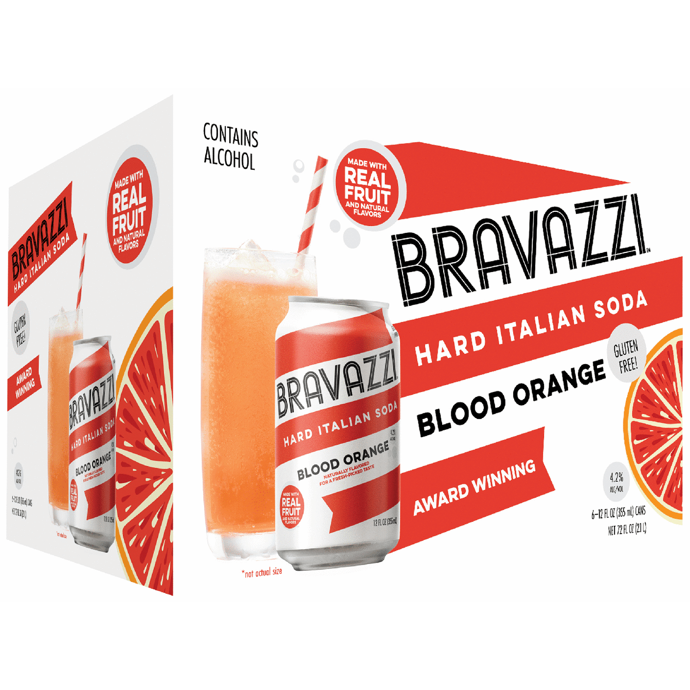 Bravazzi Hard Italian Soda Blood Orange