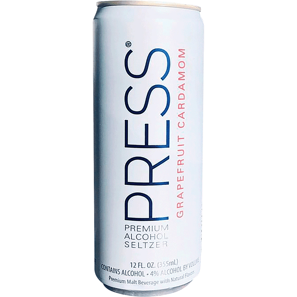 Press Premium Alcohol Seltzer Grapefruit Cardmom
