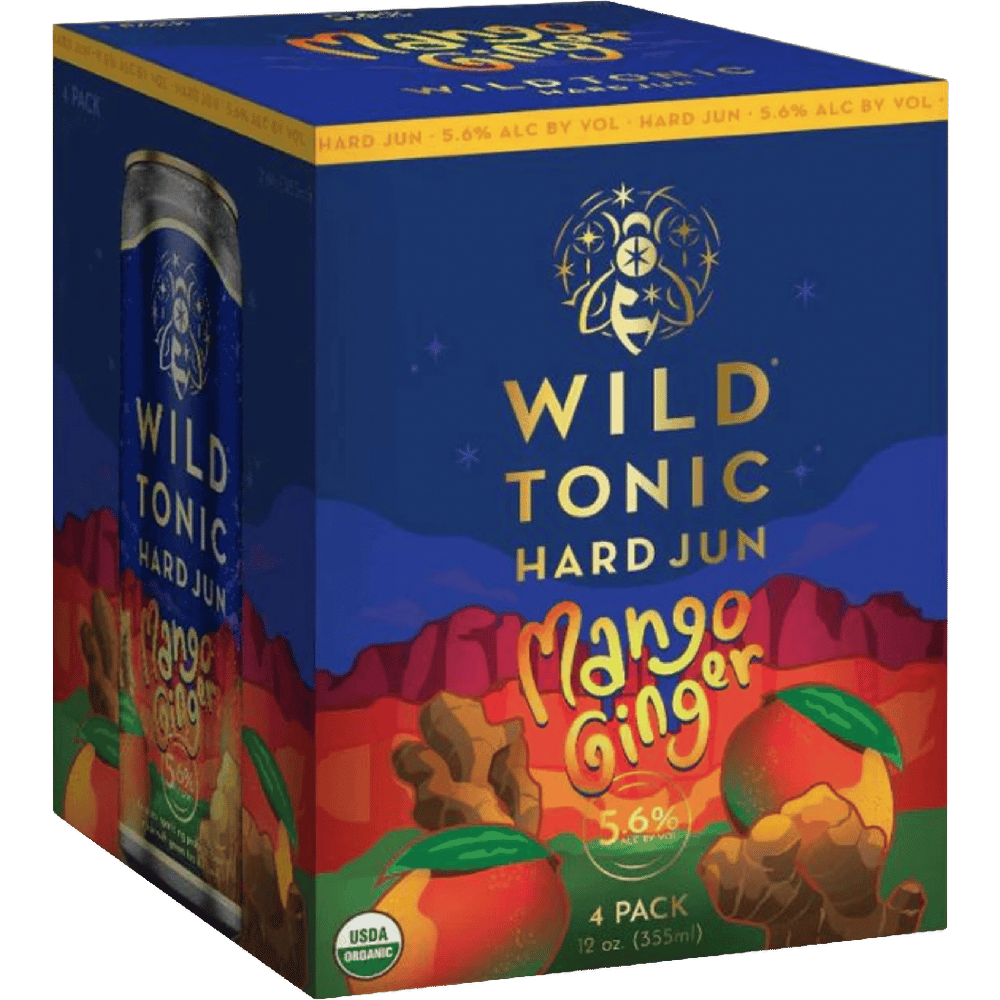 Wild Tonic Kombucha Mango Ginger