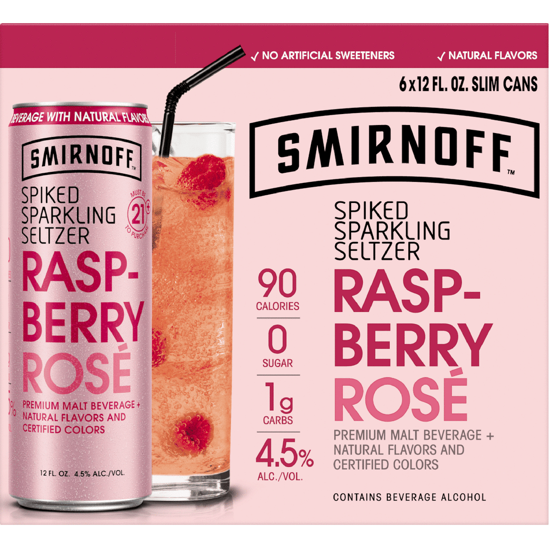 Smirnoff Spiked Sparkling Raspberry Rose