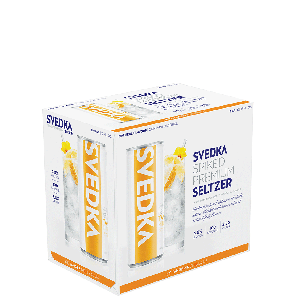 Svedka Spiked Premium Seltzer Tangerine Hibiscus