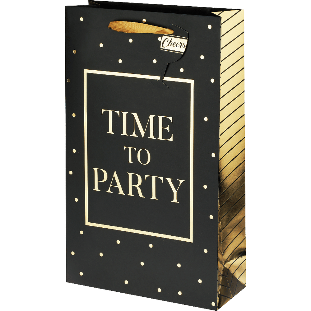 2 Bottle Gift Bag - Time to Party