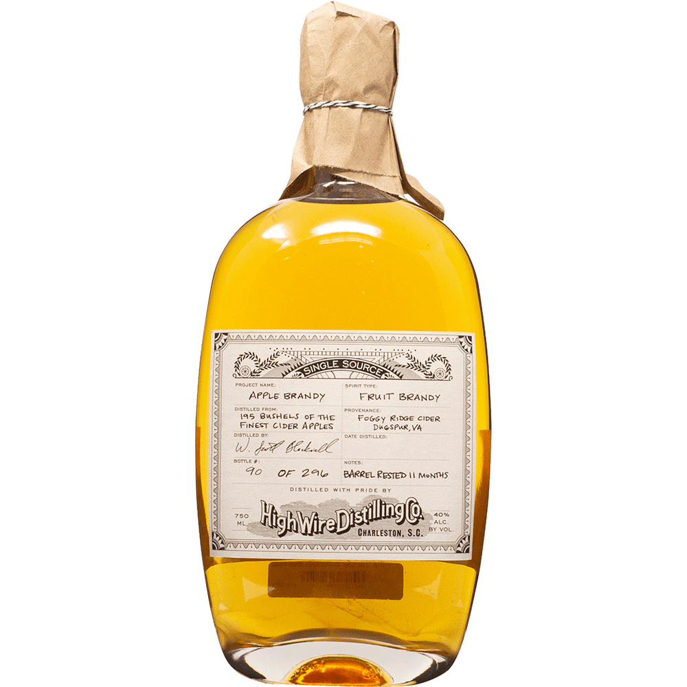 High Wire Single Source Apple Brandy