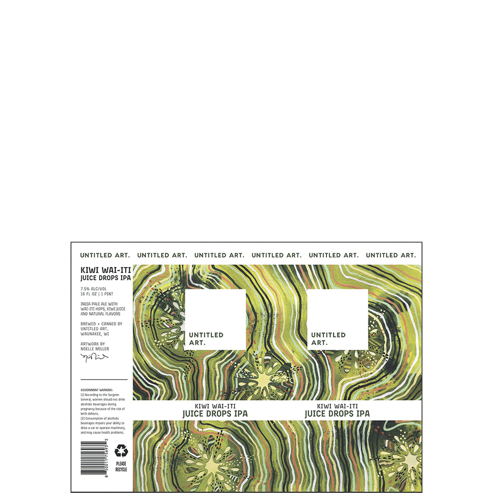 Untitled Art Juice Drops Kiwi Wai-iti IPA