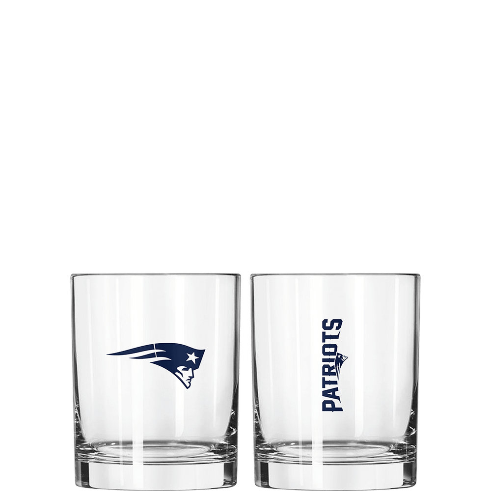 New England Patriots 14oz Gameday Rocks Glass