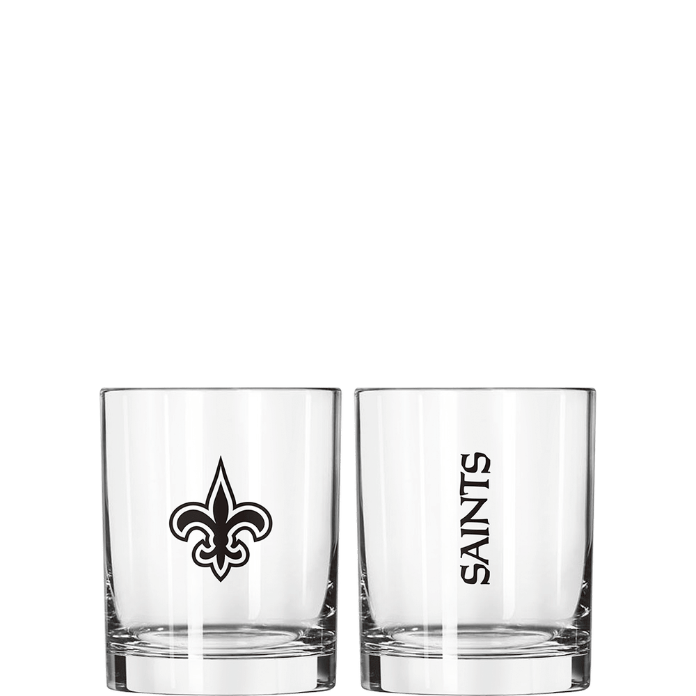 Logo Brands New Orleans Saints Rocks Glass - Thumbnail 3