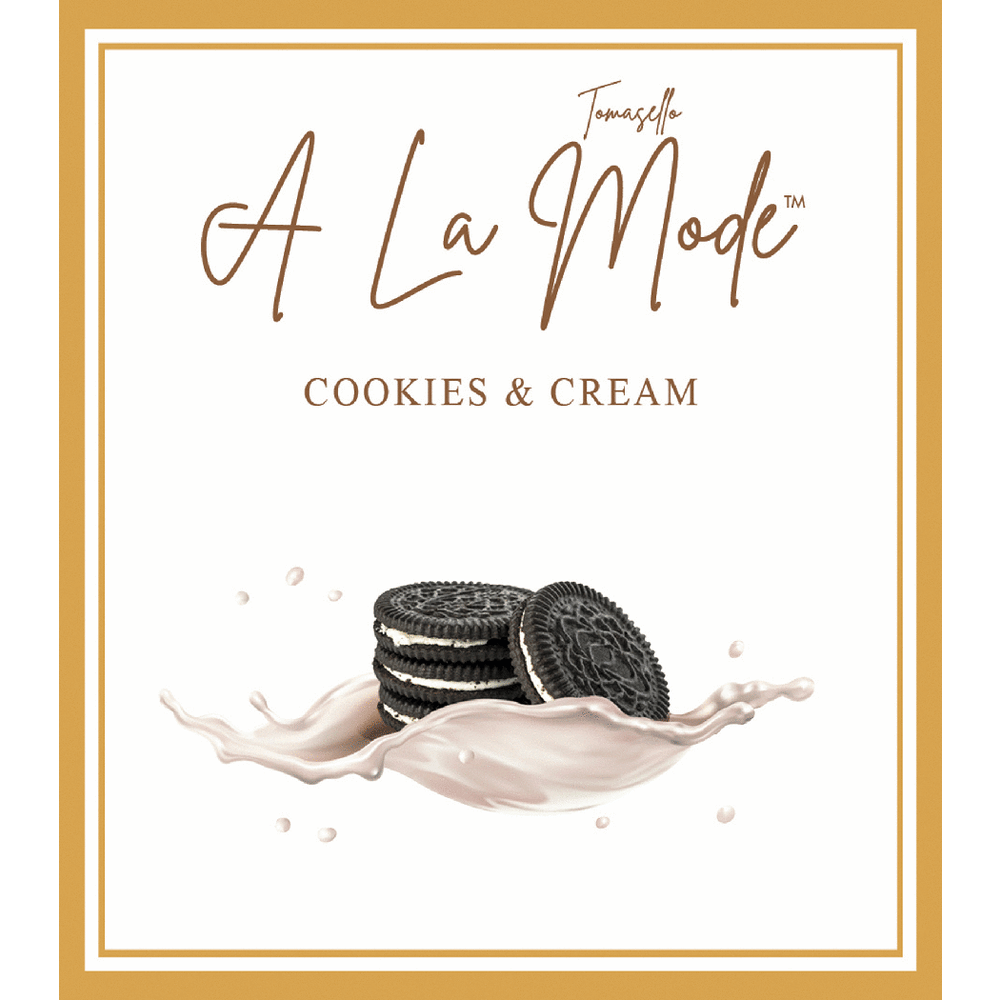 Tomasello a la Mode Cookies and Cream