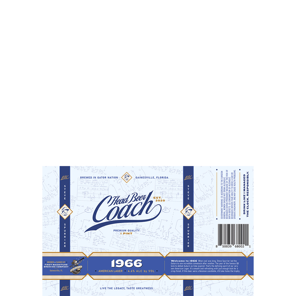 First Magnitude Head Beer Coach 1966 Lager