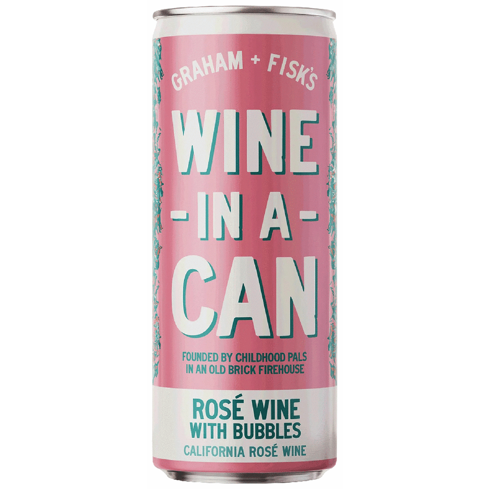 Graham+Fisk's Wine-In-A-Can Rose with Bubbles