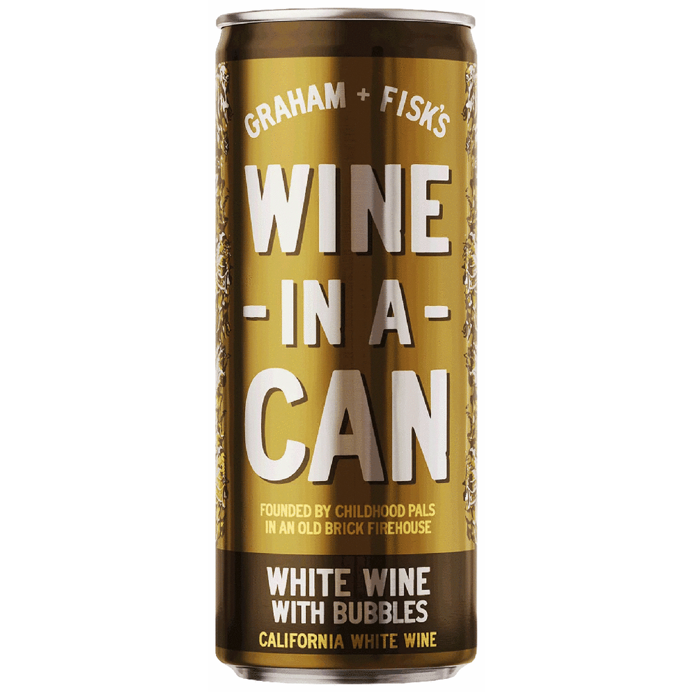 Graham+Fisk's Wine-In-A-Can White with Bubbles