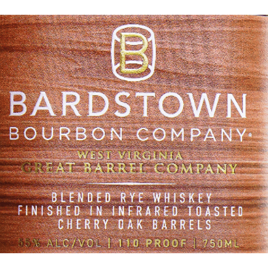 Bardstown West Virginia Rye Finished in Cherry Oak Barrels Bourbon