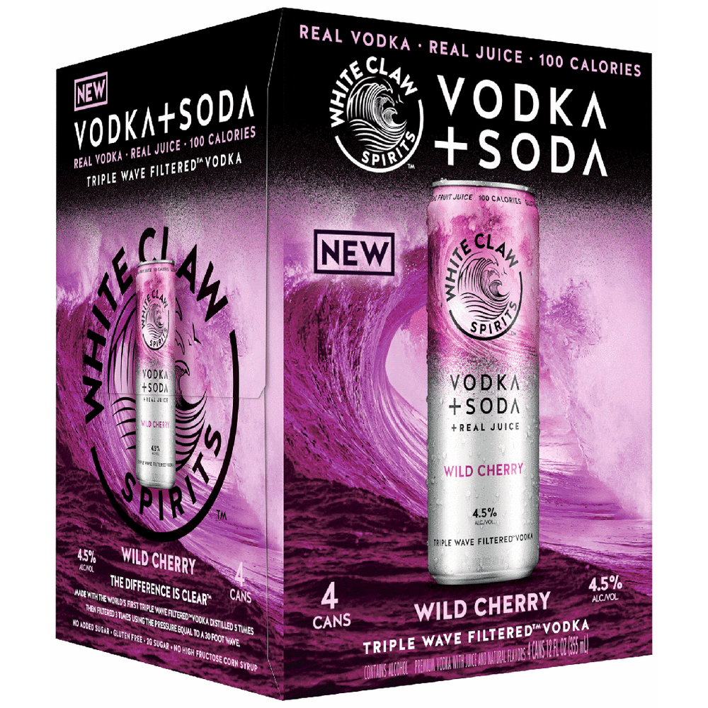 White Claw Vodka Soda Wild Cherry