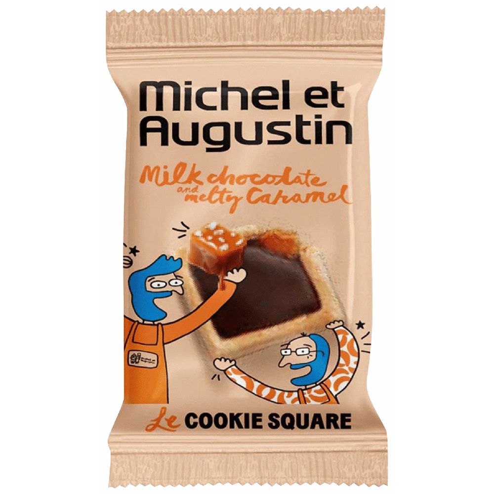 Michel Et Augustin Milk Chocolate Caramel Cookie Squares