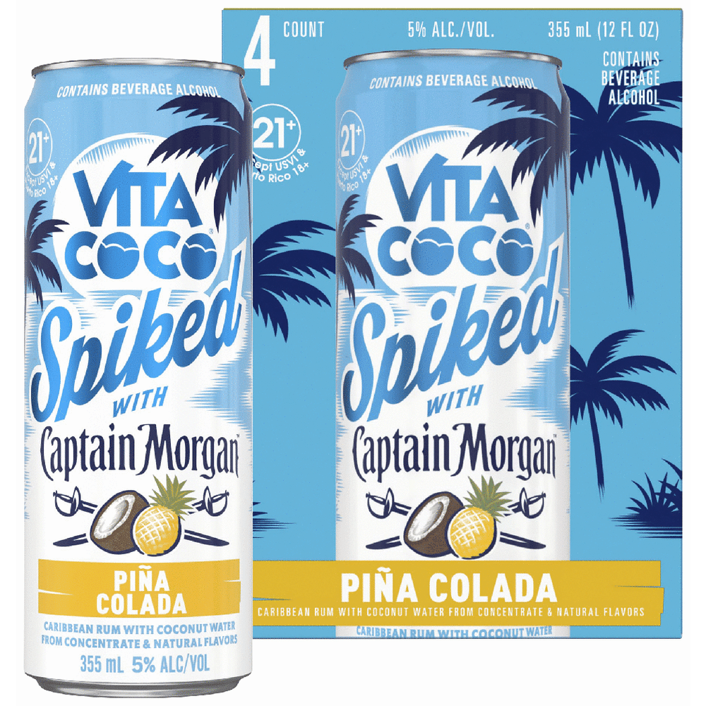 Vita Coco Spiked Capt Morgan Pina Colada