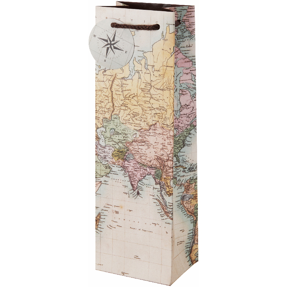 Gift Bag - Vintage World Map