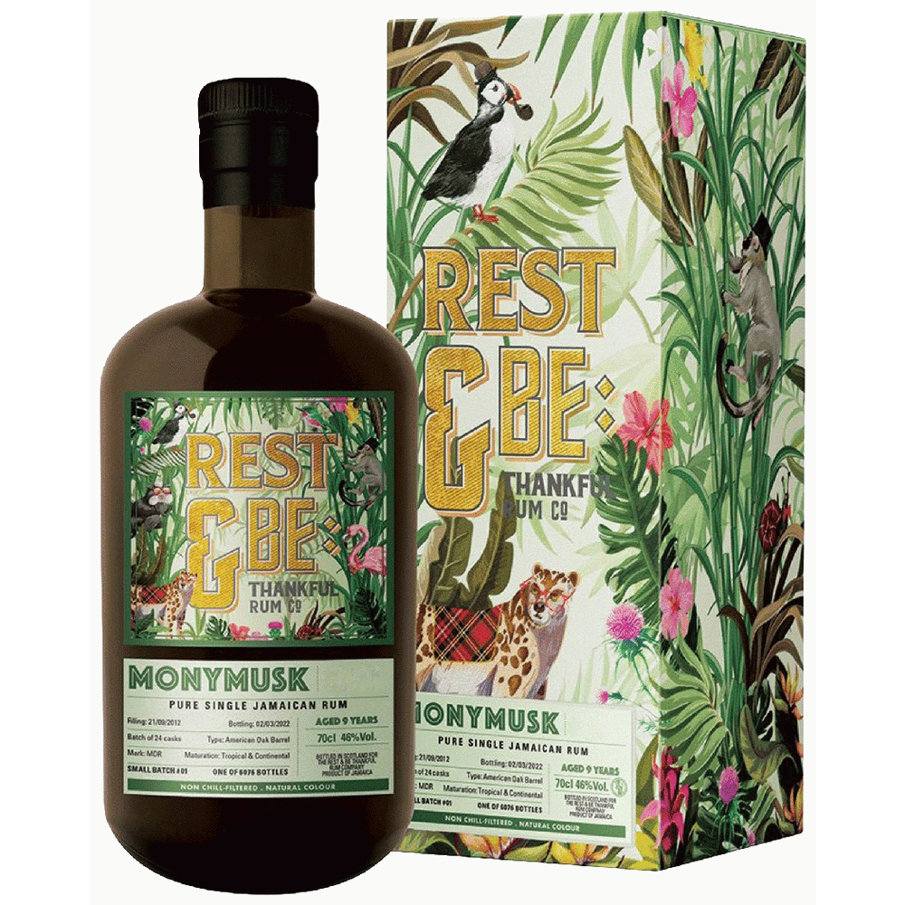 Rest & Be Thankful Monymusk 2012 Small Batch 9Yr Rum
