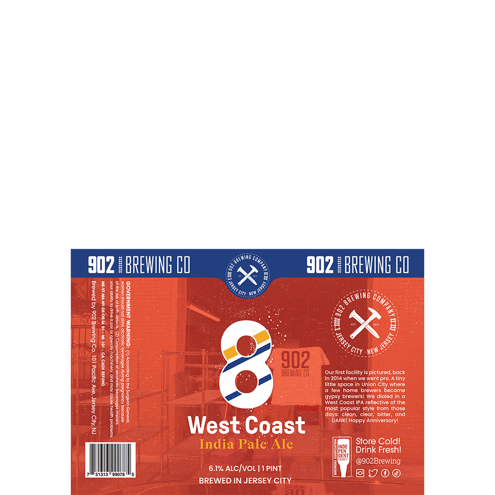 902 Brewing 8th Anniversary West Coast IPA