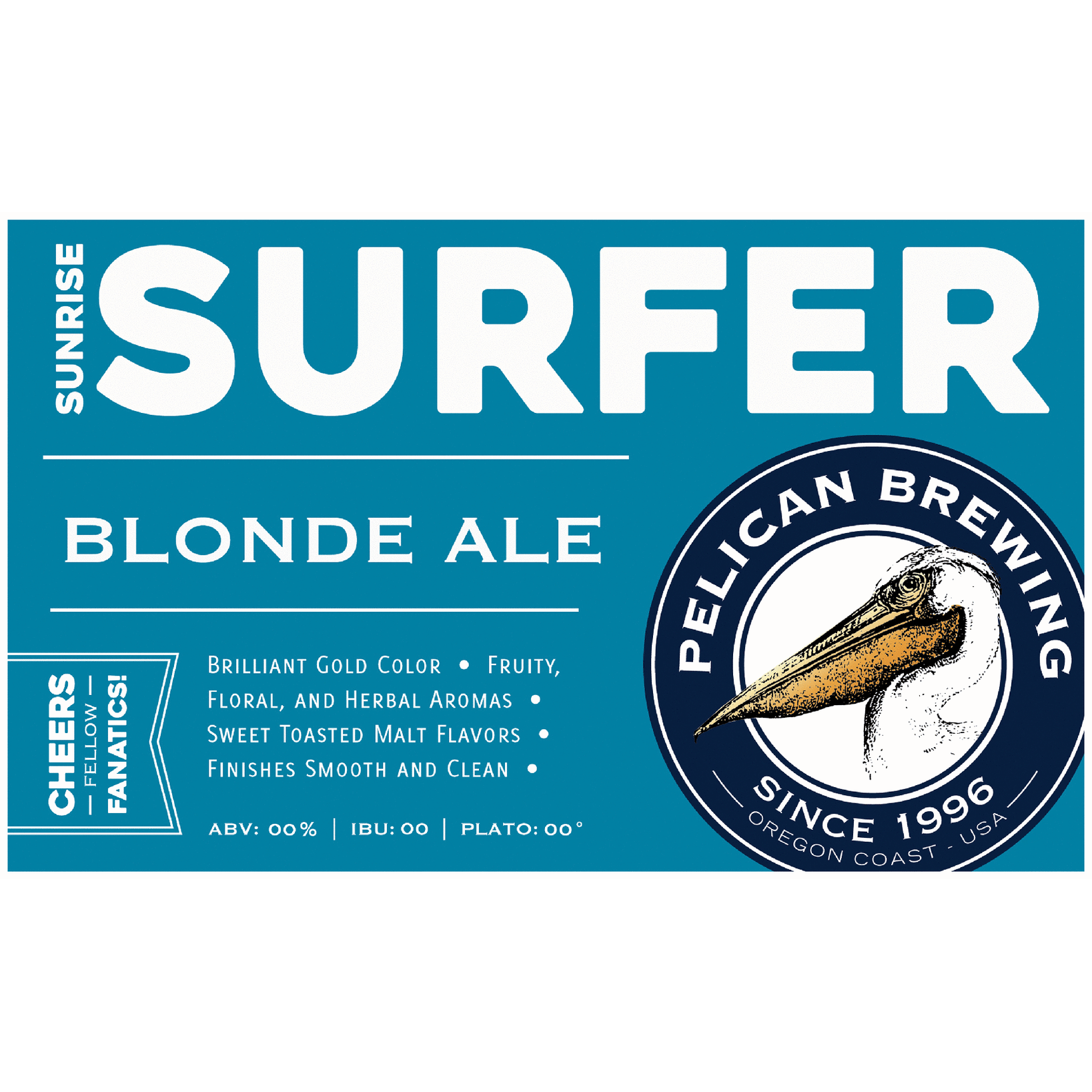 Pelican Sunrise Surfer