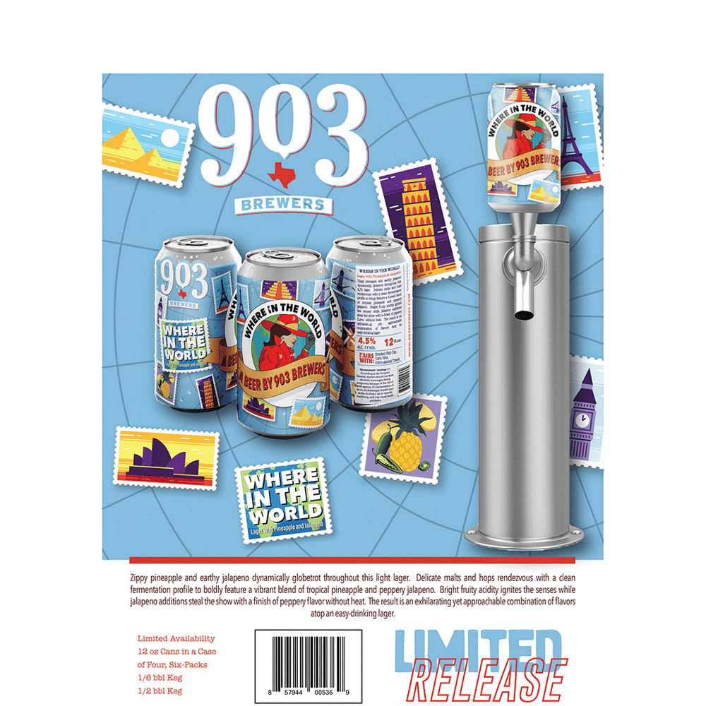 903 Brewers Where in the World Lager