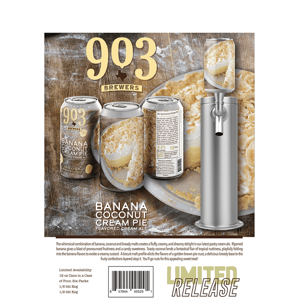 903 Brewers Banana Coconut Cream Pie Cream Ale