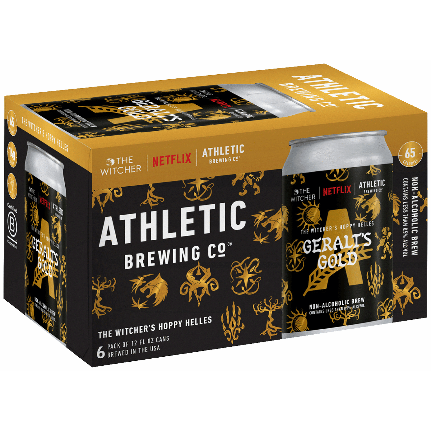 Athletic Non-Alcoholic Geralt's Gold Hoppy Helles Lager