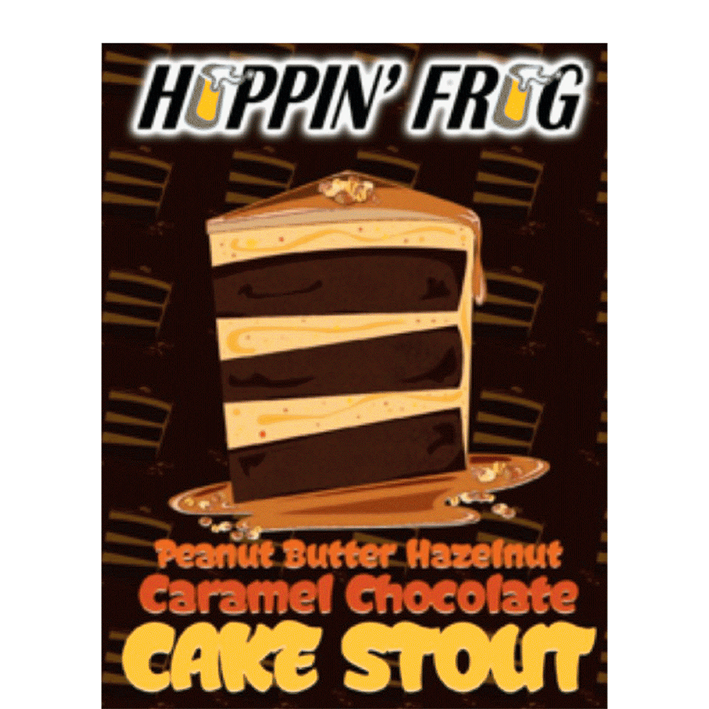 Hoppin Frog Peanut Butter Hazelnut Caramel Chocolate Cake Stout