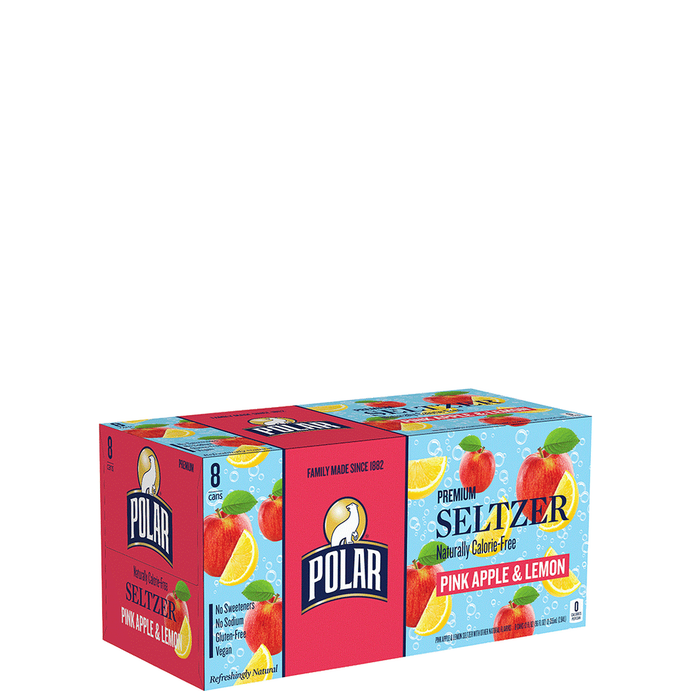 Polar Pink Apple and Lemon Seltzer