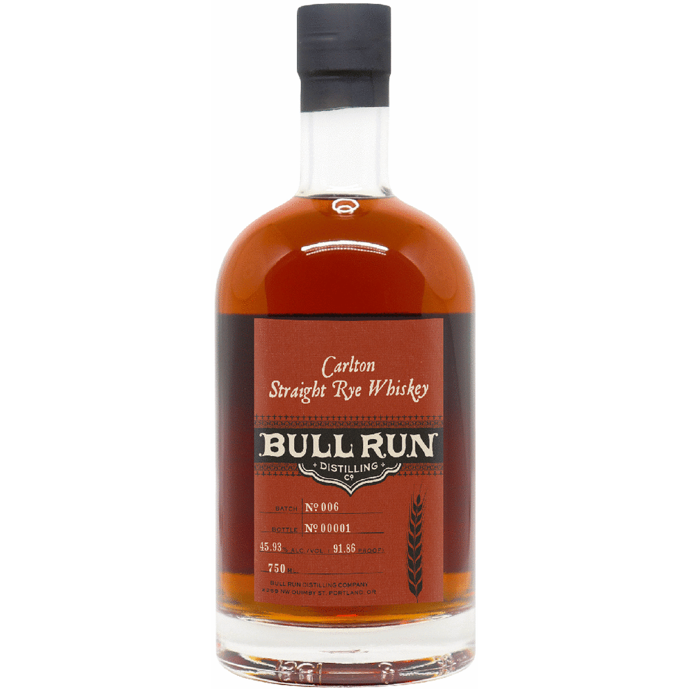 Bull Run Carlton Straight Rye Whiskey