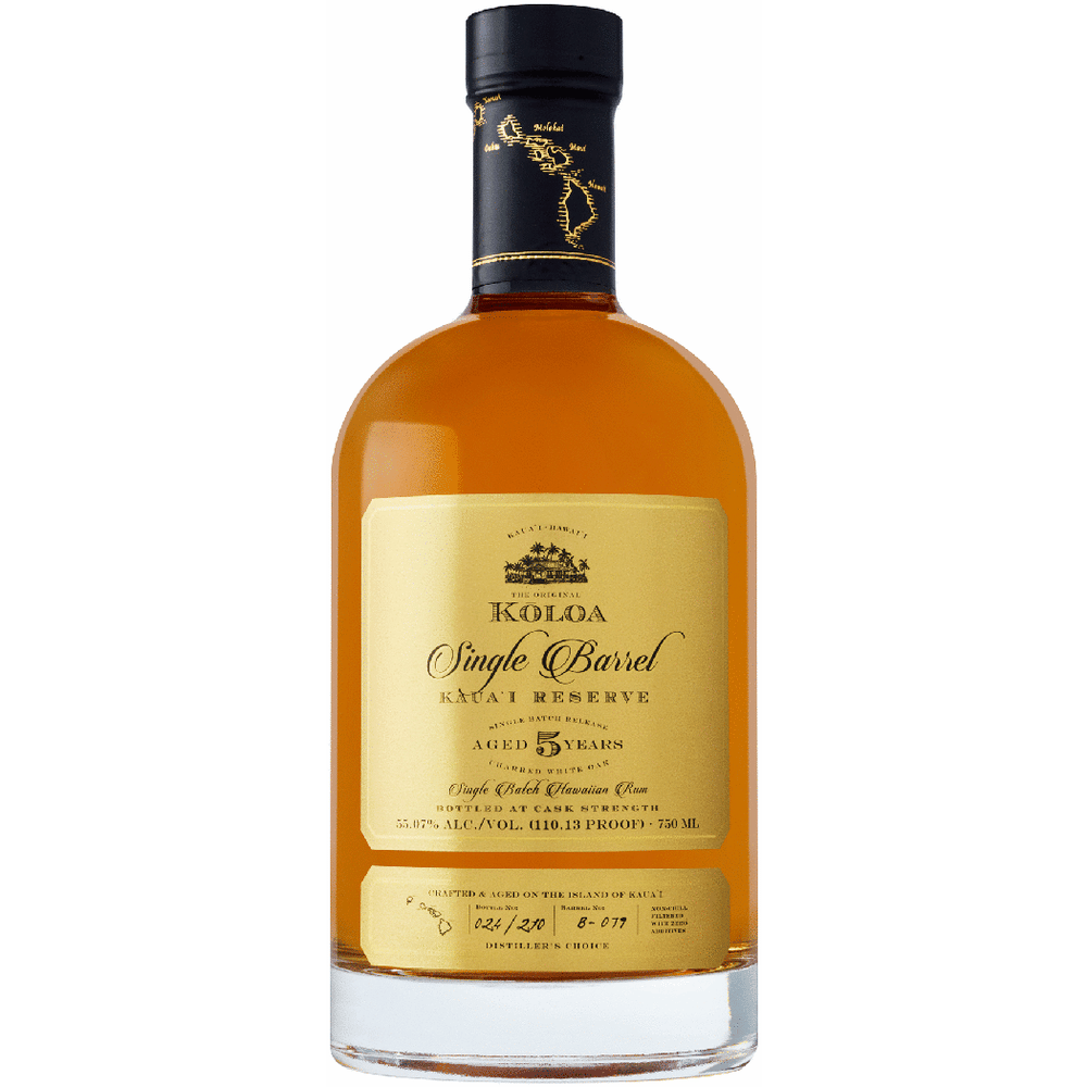 Koloa Kaua'i Reserve Cask Strength Single Barrel Aged Rum