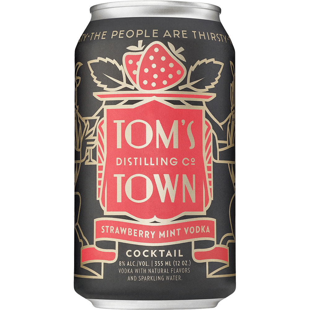 Tom's Town Strawberry Mint Vodka Cocktail