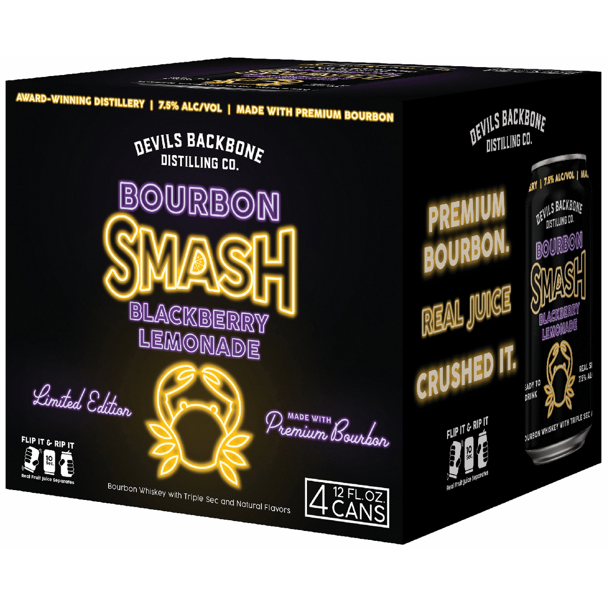 Devils Backbone Bourbon Smash Blackberry Lemonade 7.5%
