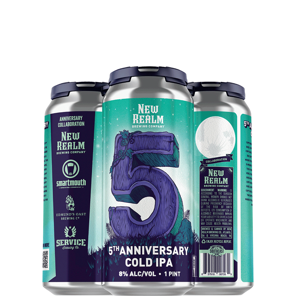New Realm 5th Anniversary Cold IPA
