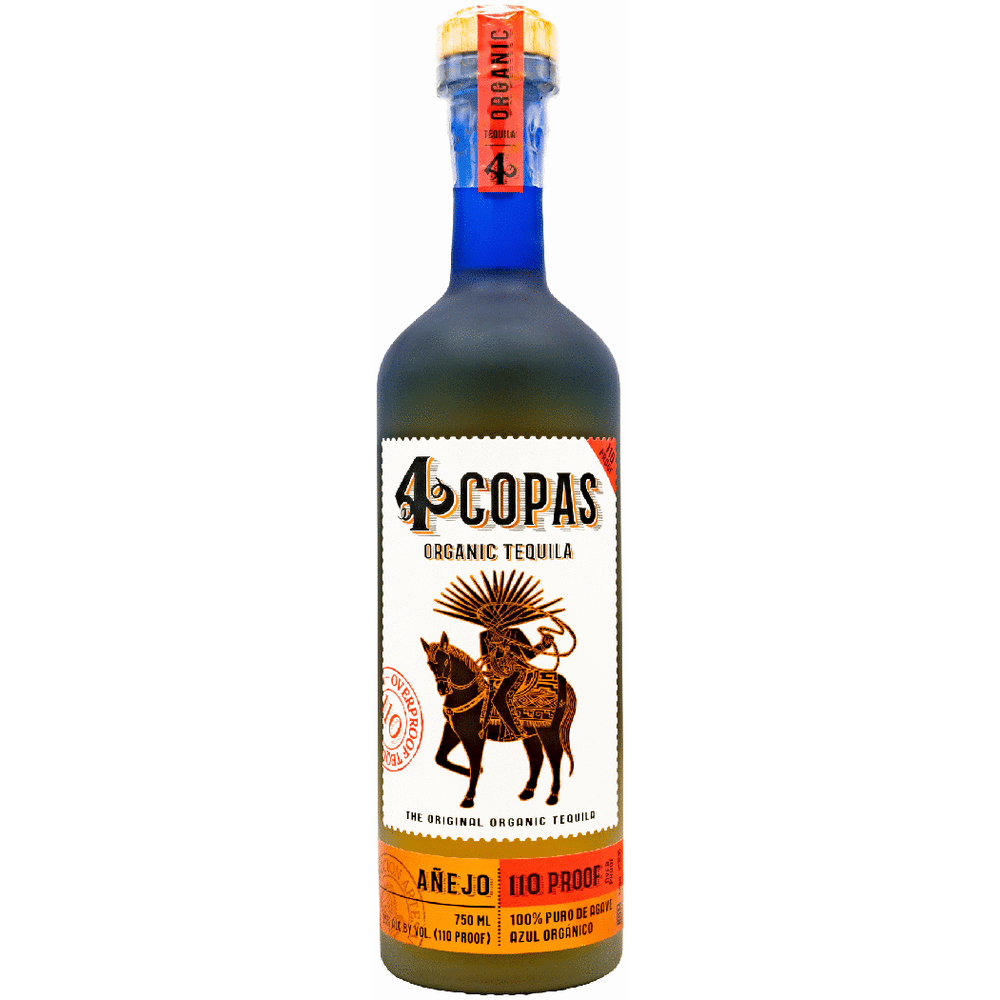 4 Copas Anejo 110 Proof Tequila