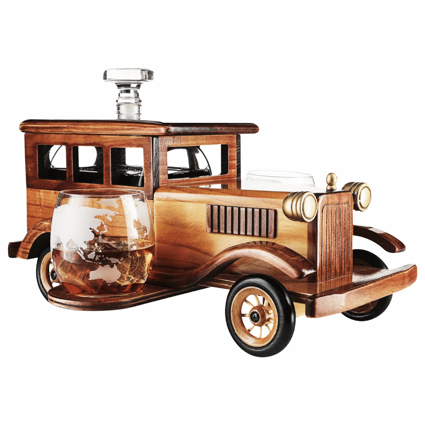 ‼️超激レア、アメリカ製タ－コイズ社クラシックカーコレクション特級バーボン入 Collector's Edition Antique Car Bourbon Gift Set | Total Wine & More