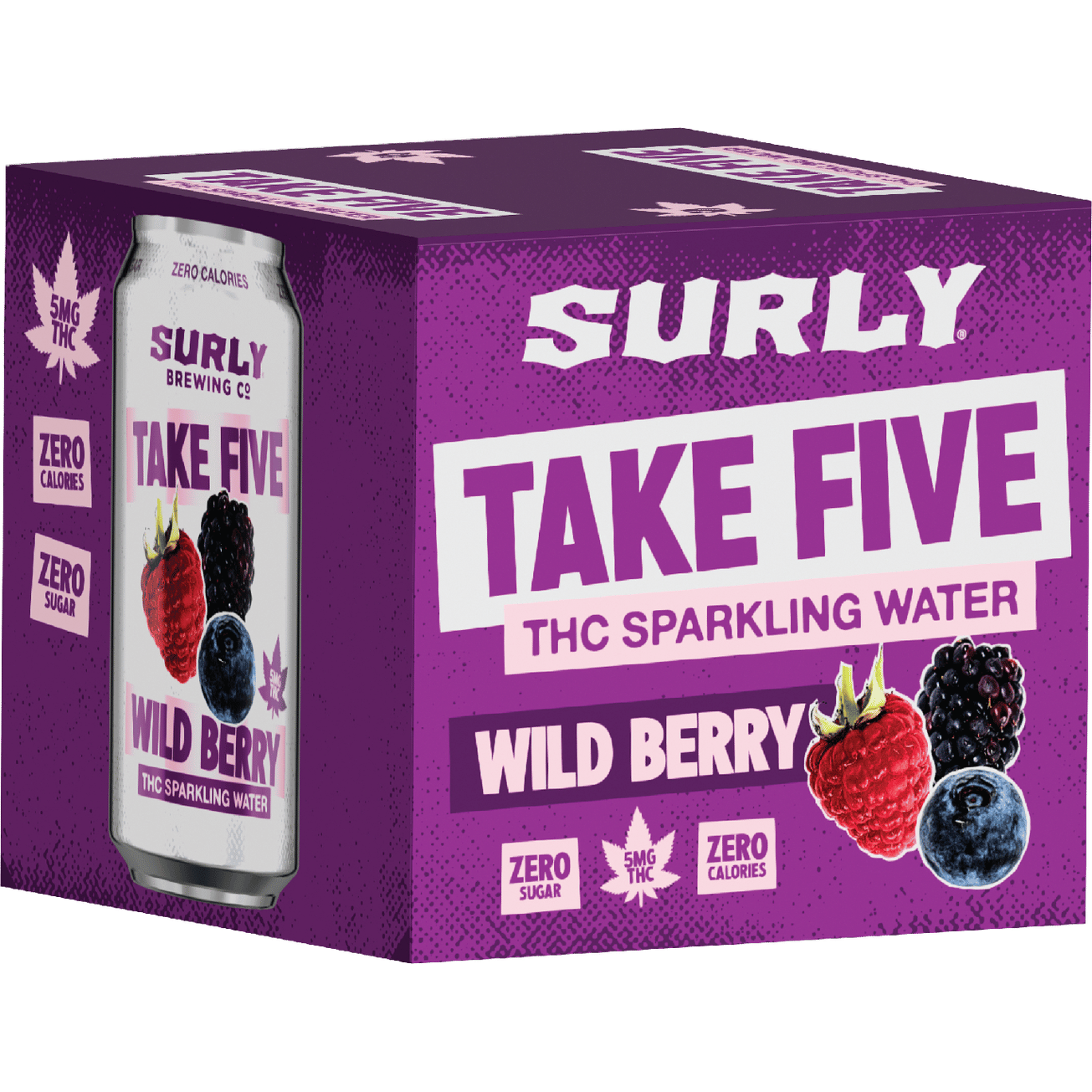 Surly Take Five THC 5mg Tonic Mixed Berry