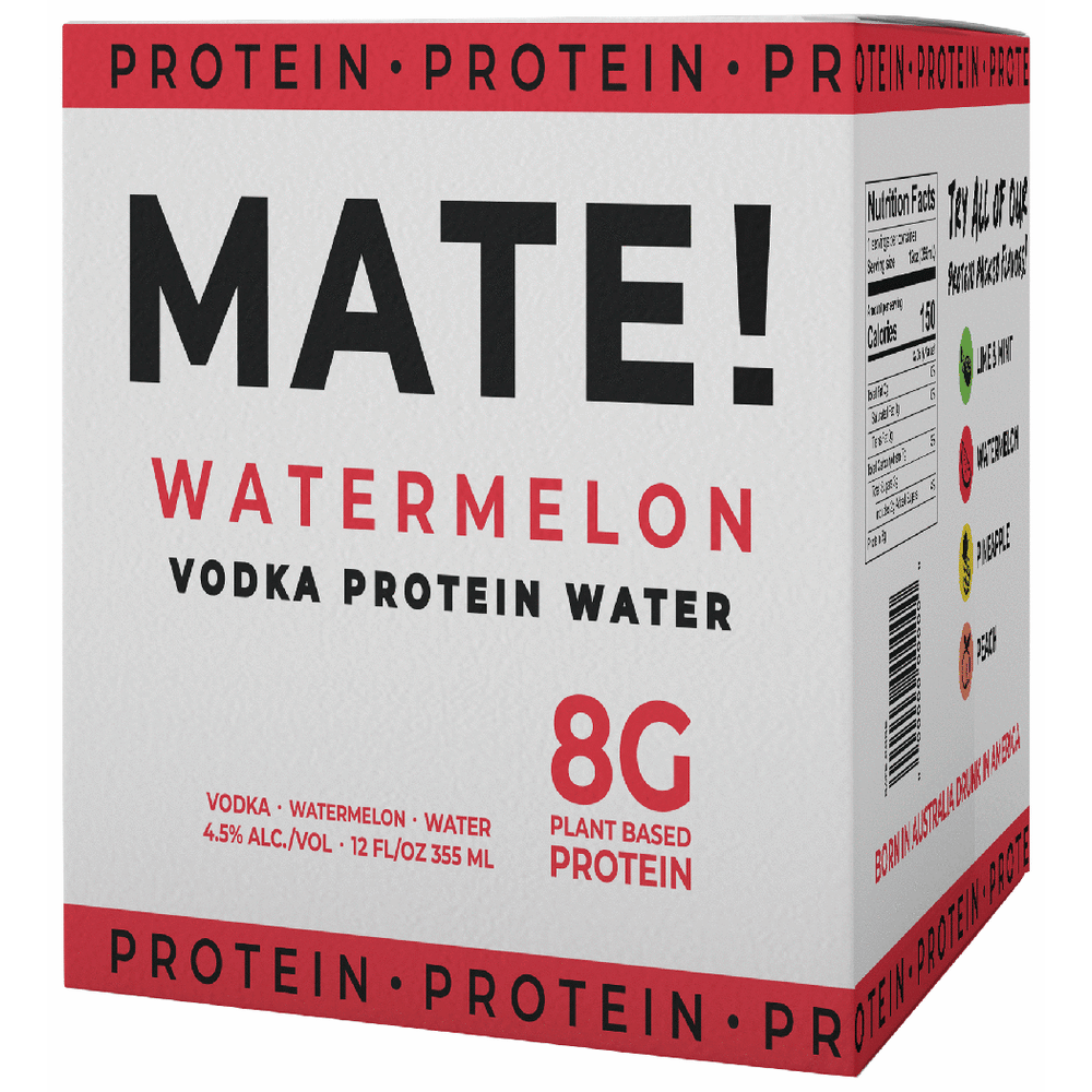 MATE! Watermelon Vodka Protein Water