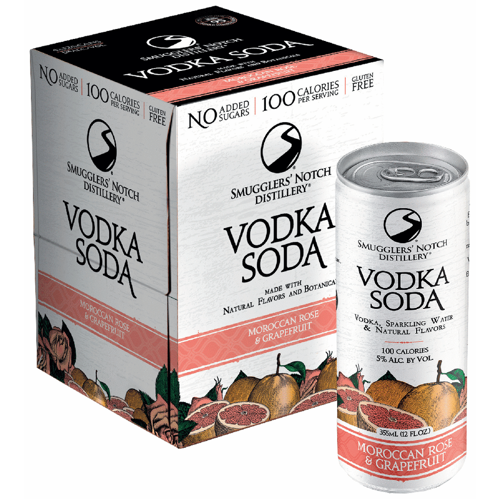Smugglers Notch Moroccan Rose & Grapefruit Vodka Soda