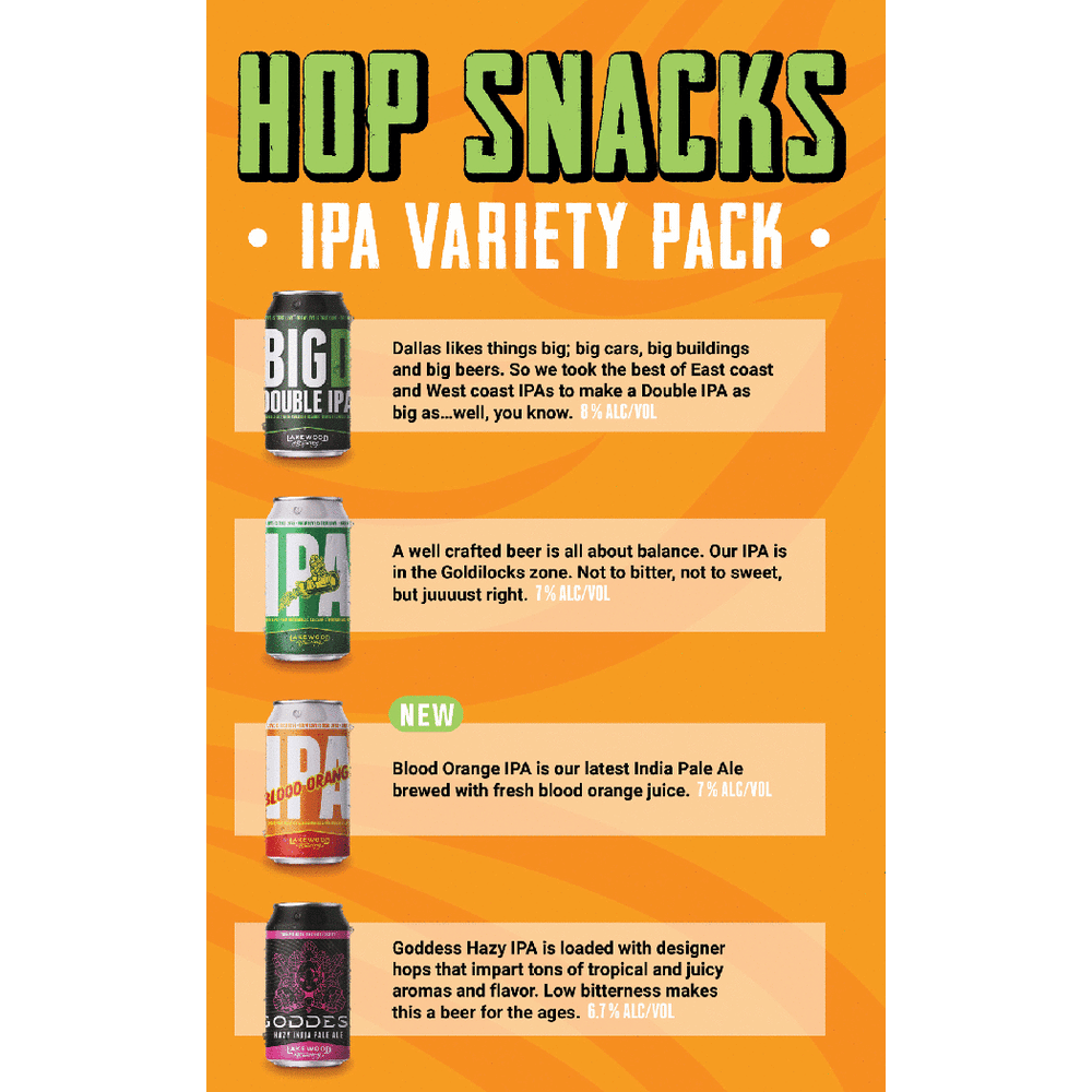 Lakewood Hop Snack IPA Variety