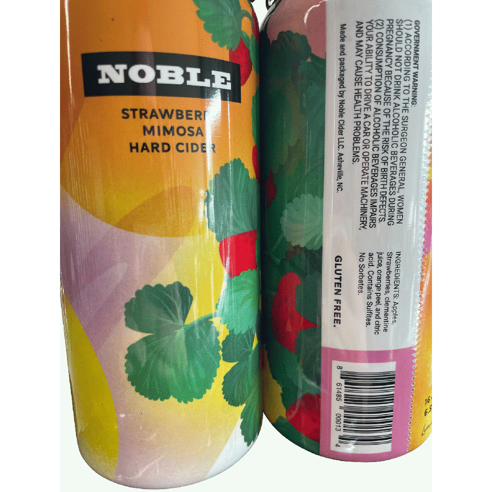 Noble Cider Strawberry Mimosa