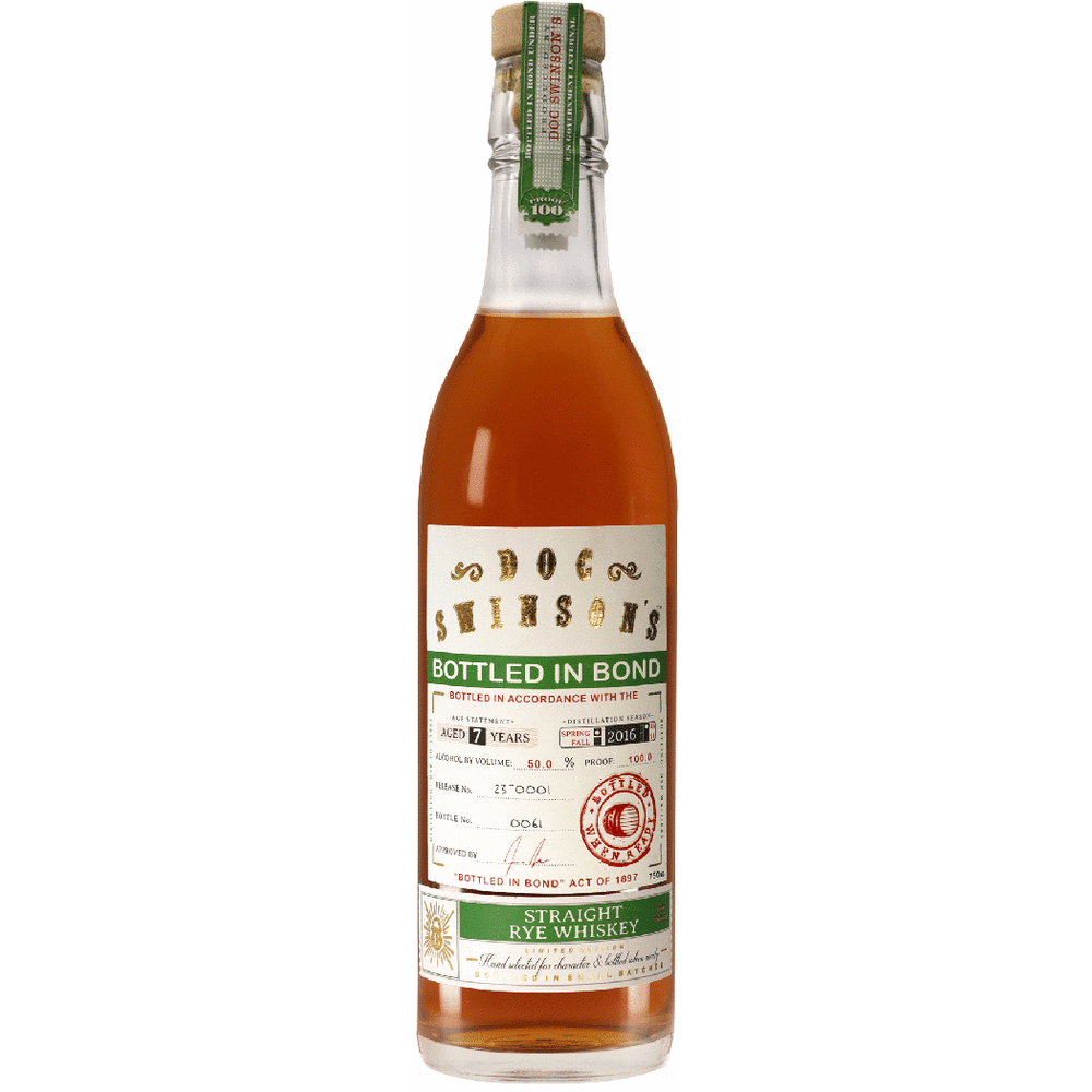 Doc Swinson's Bottled in Bond Straight Rye Whiskey