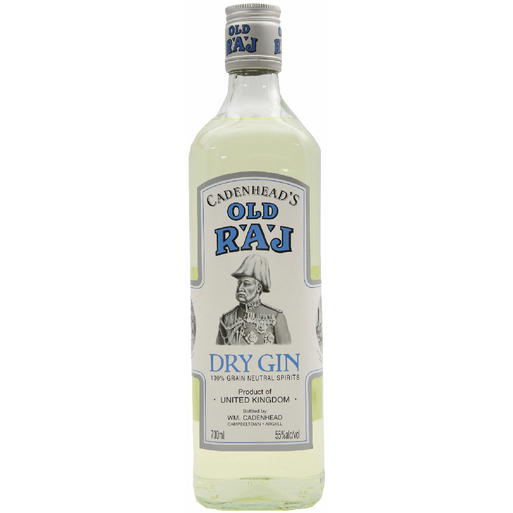 Old Raj Gin Blue Label 110 Proof