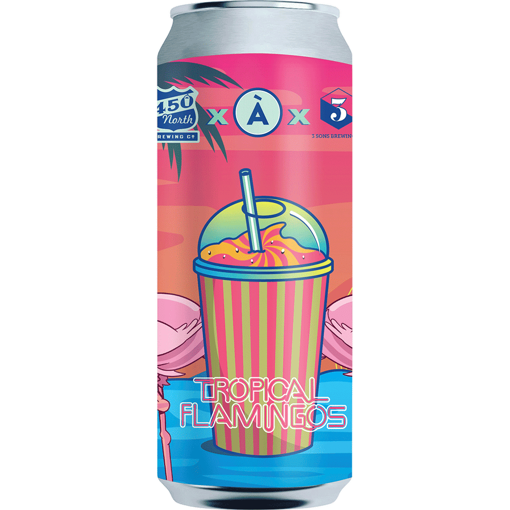 450 North Slushy XL Tropical Flamingos