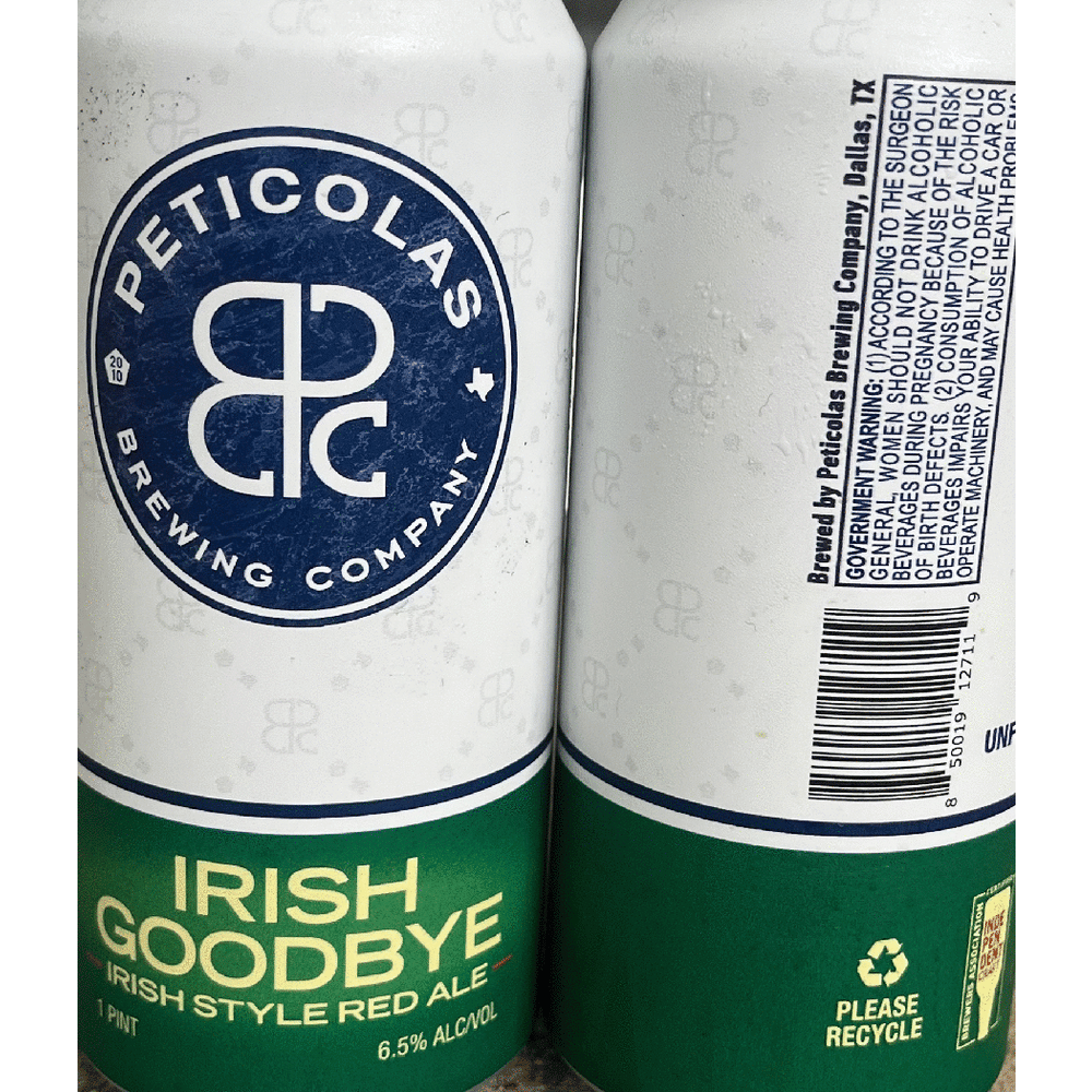 Peticolas Irish Goodbye