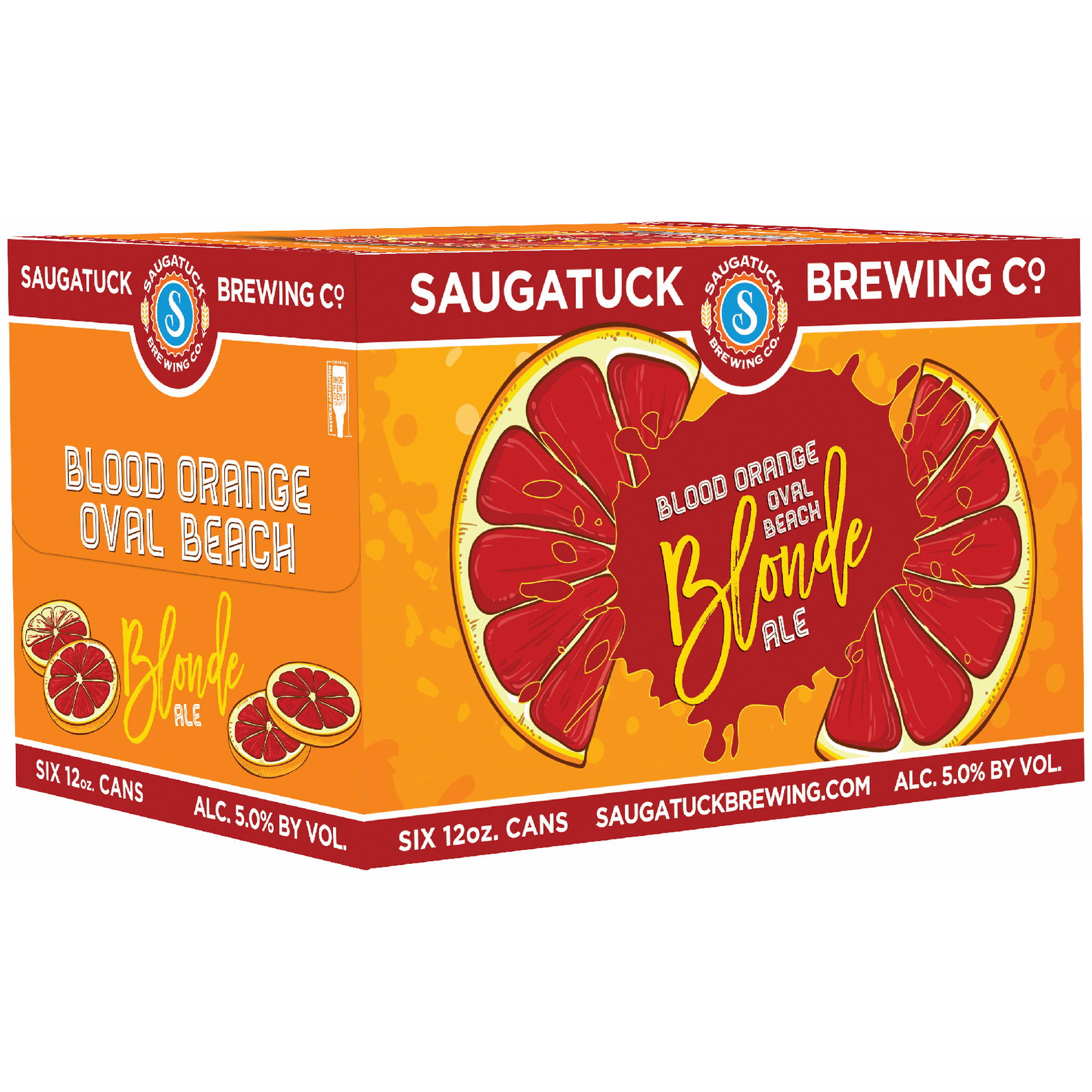 Saugatuck Blood Orange Oval Beach Blonde