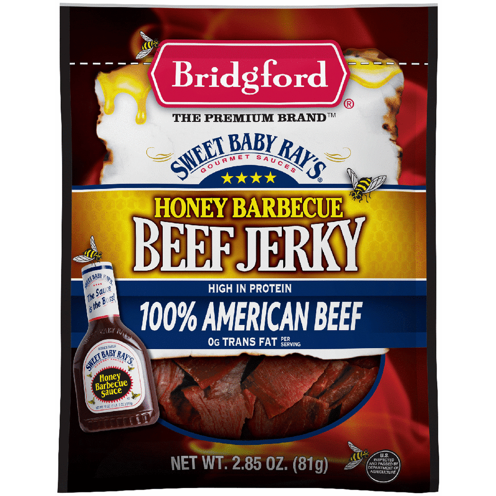 Bridgford Sweet Baby Rays Honey BBQ Beef jerky