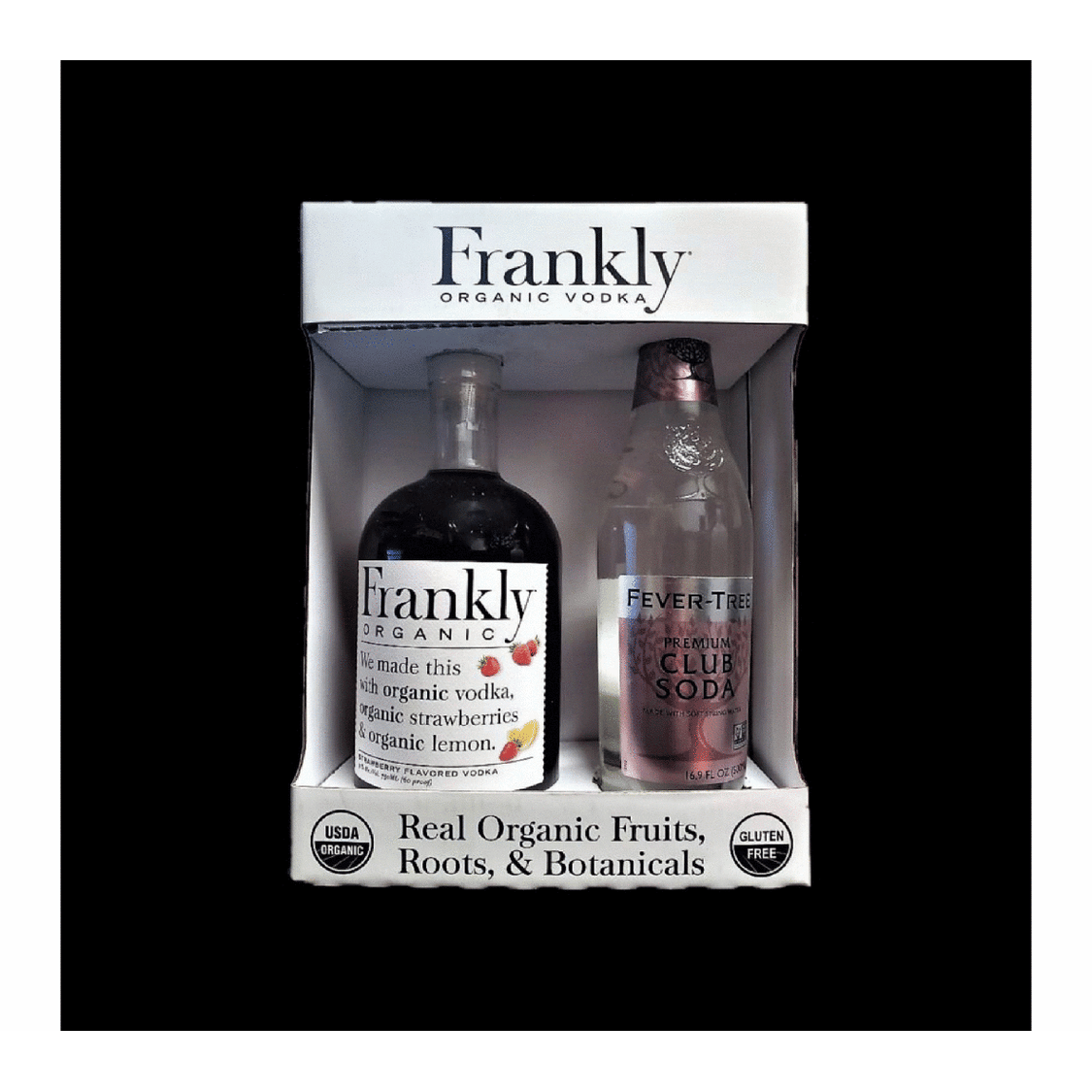 Frankly Vodka Strawberry with Club Soda